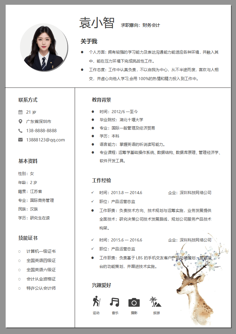 通用黑白灰个性简历通用模板244.doc--0
