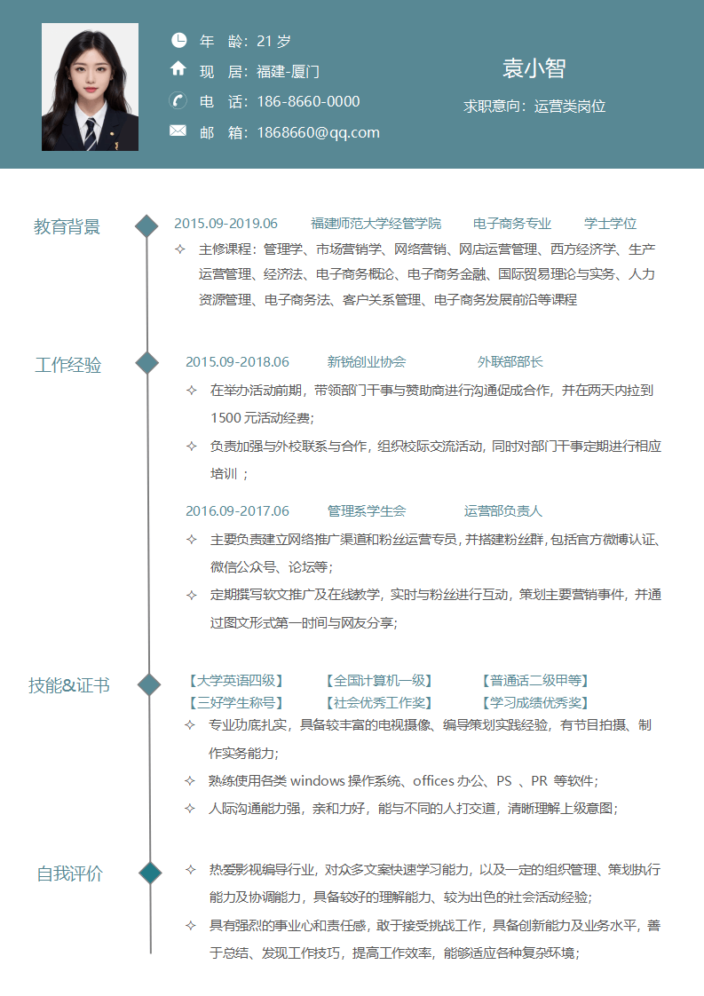 简历简约履历模板.docx--0